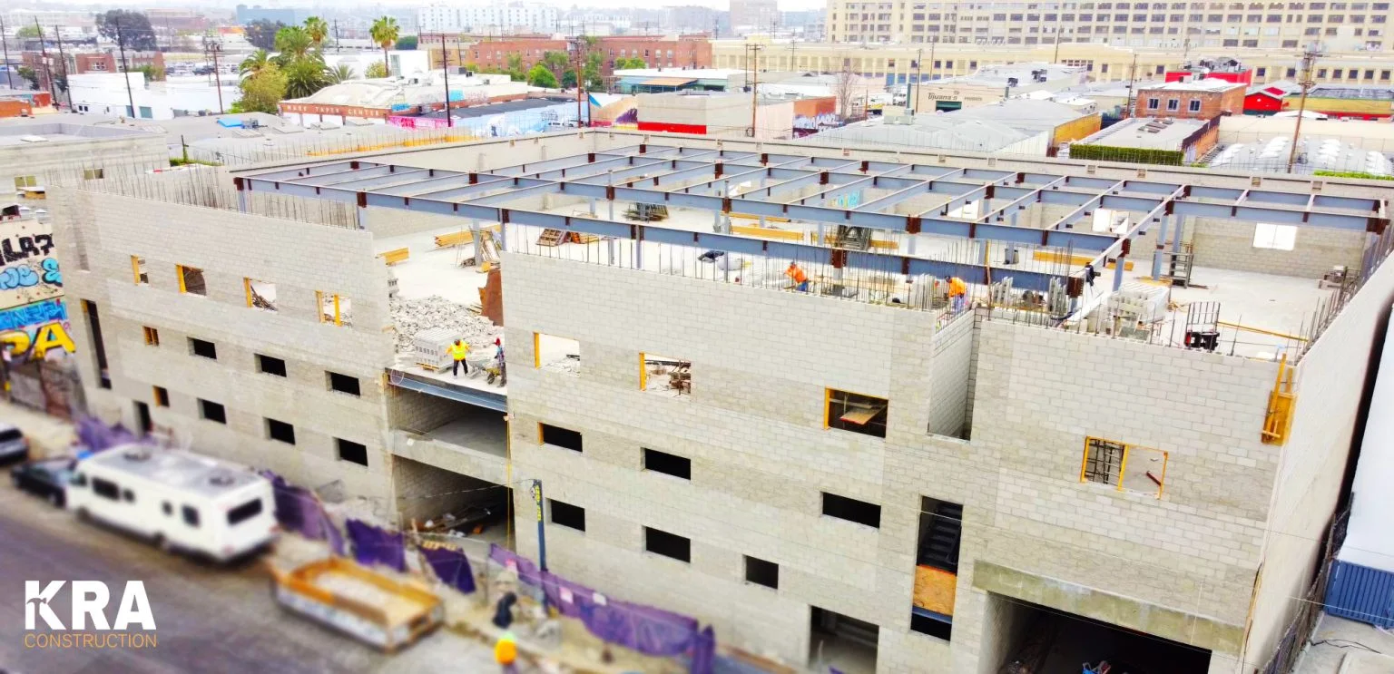 KRA commercial building project under construction in Los Angeles